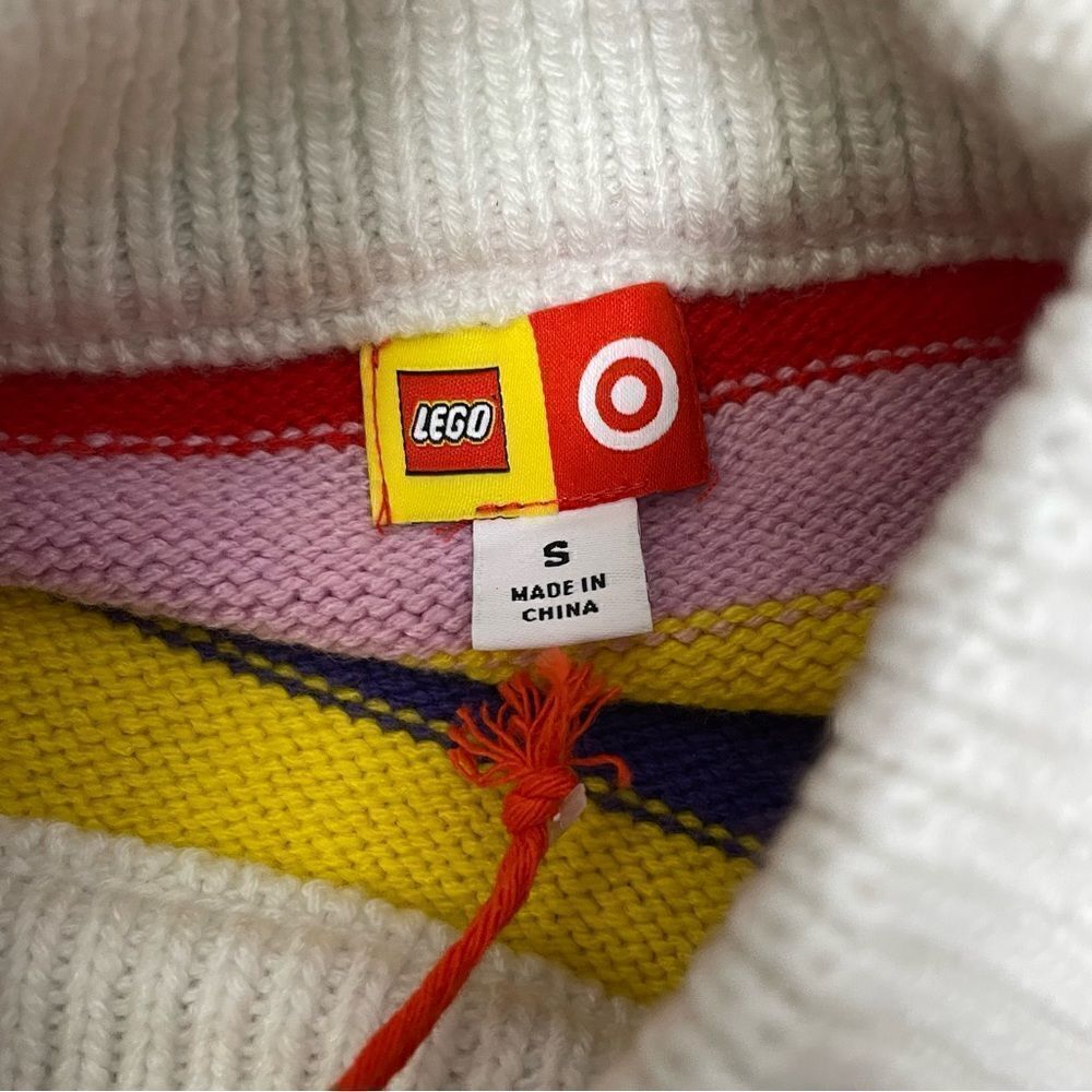 LEGO X Target Mix Stripe Sweater Multicolored Mock Neck - Picture 8 of 10